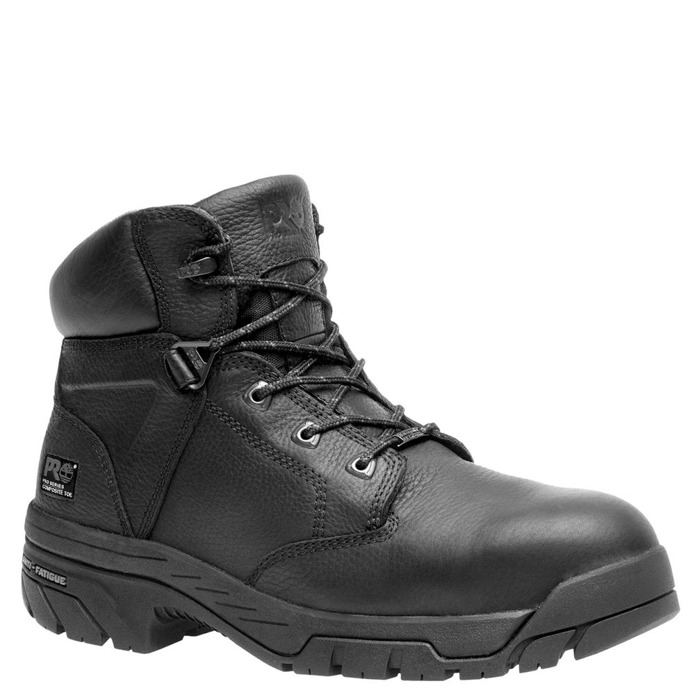 Timberland Μποτακια Εργασίας Ανδρικα Μαυρα - Pro® Helix 6" Comp Toe - Greece 4231086-WD